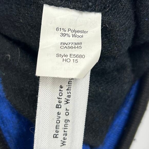 Madewell Wool Brushed Rugby-Striped Top Blue Black Short Sleeve Womens Sz Small - Picture 7 of 11